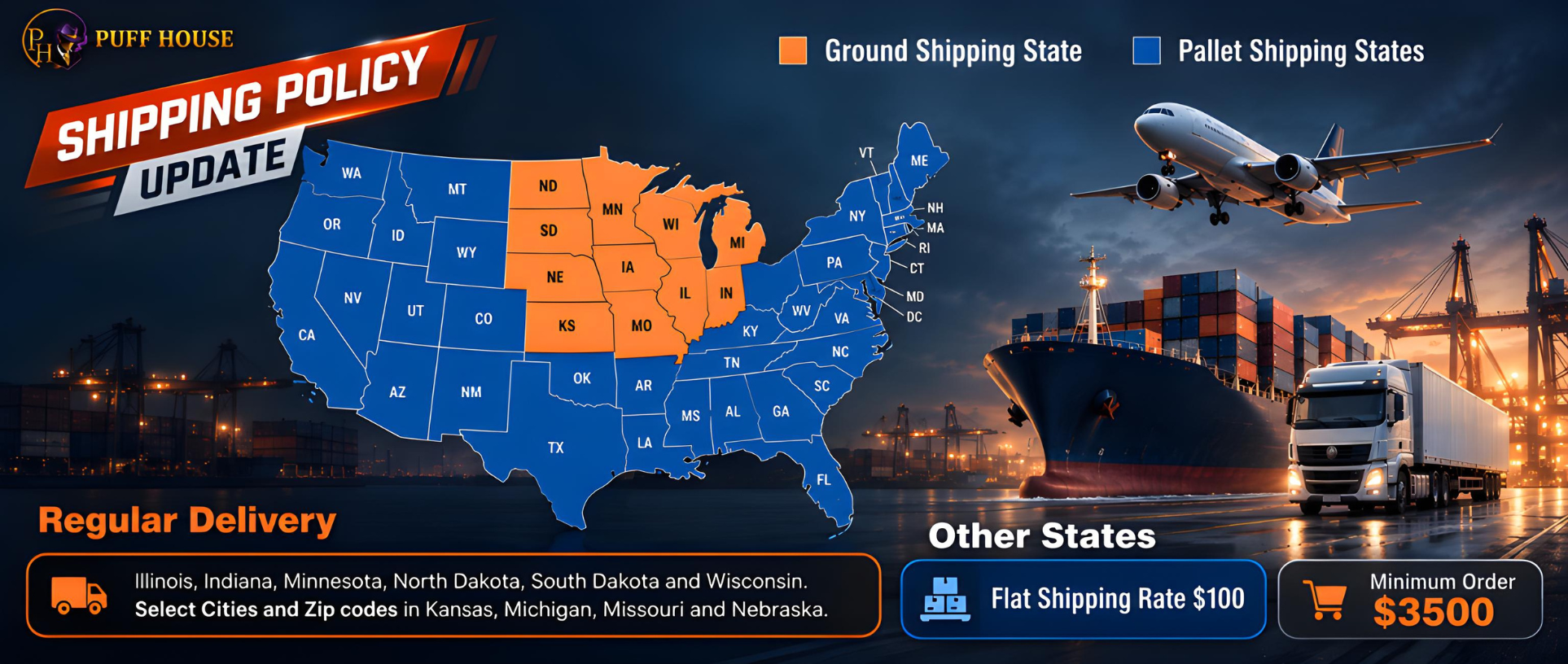 Puff House Shipping Policy