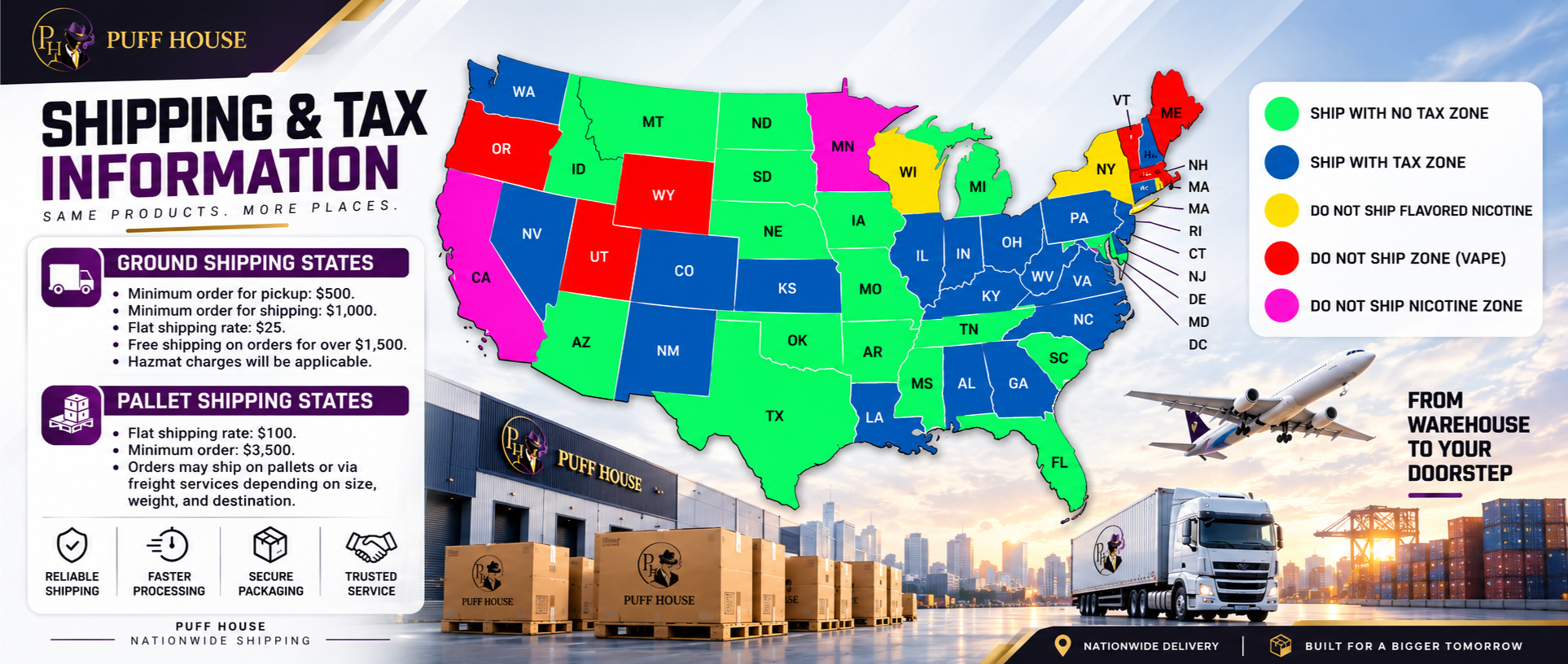 Puff House Shipping Policy